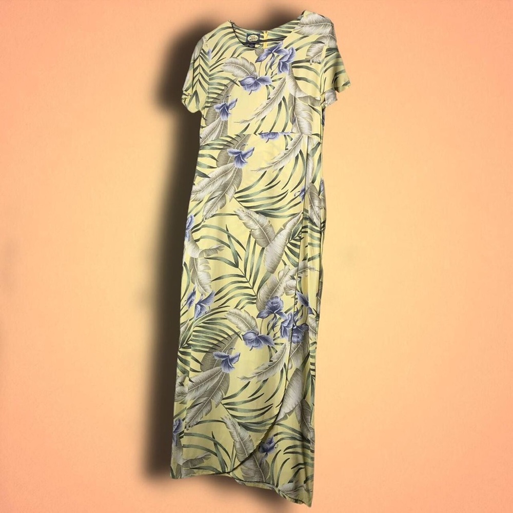 Y2K Tommy Bahama Yellow Midi Dress